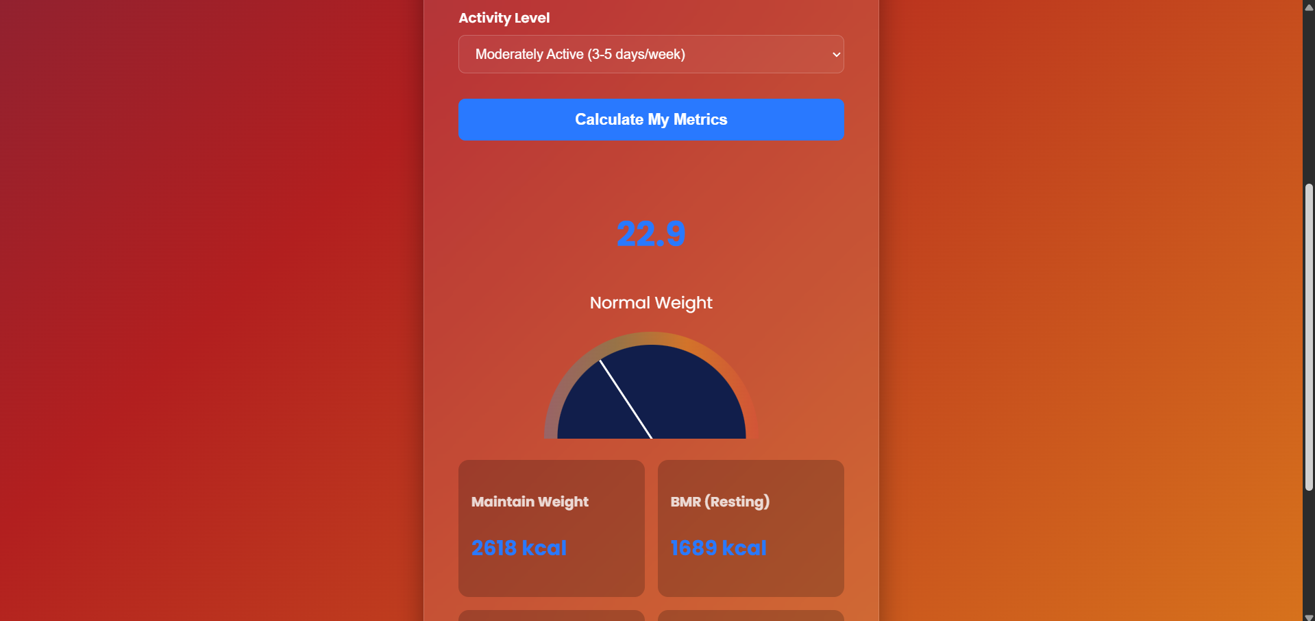 BMI Calculator Project Thumbnail